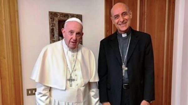 El Papa Francisco y el cardenal Fernández